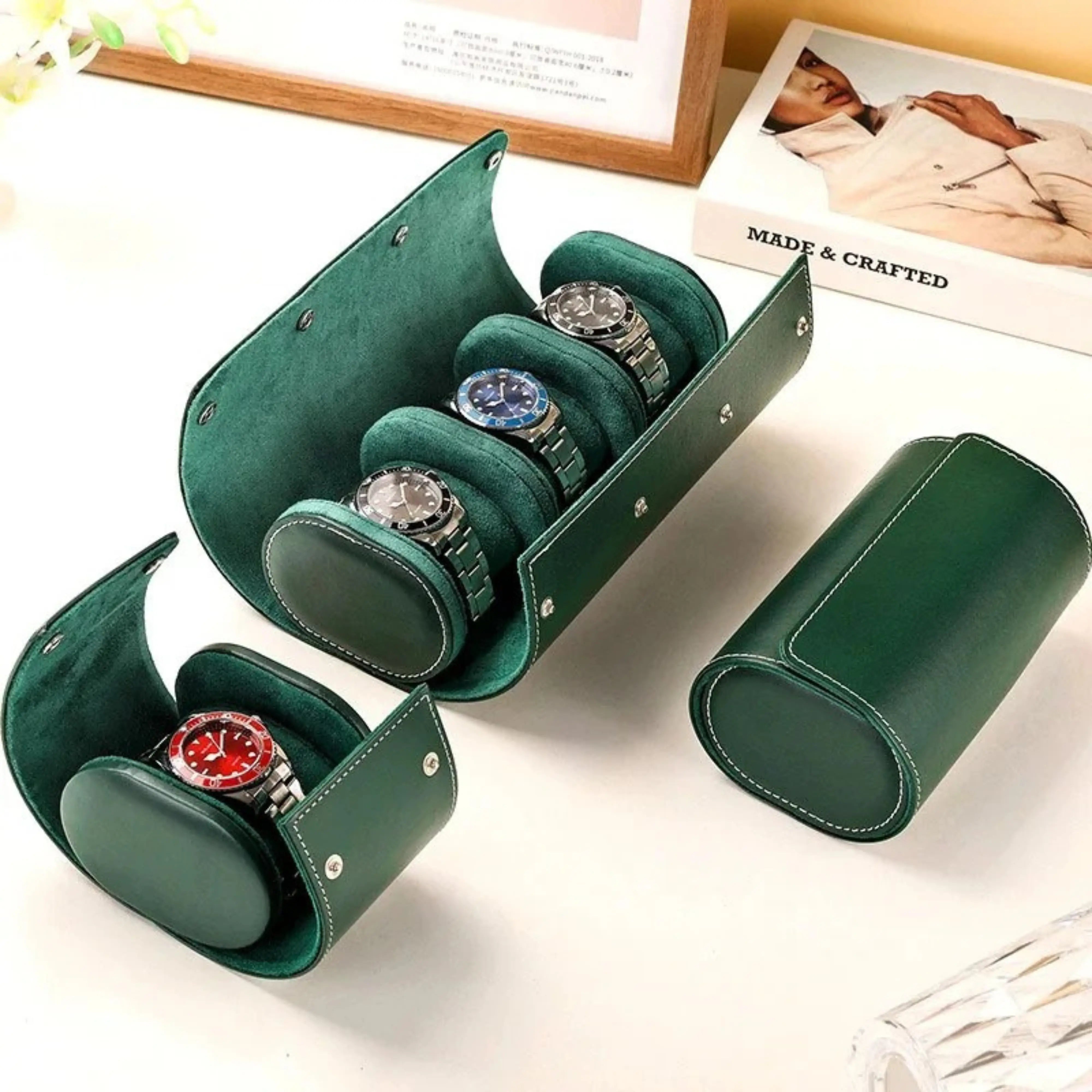 Écrin à montres en cuir de luxe – Protection optimale & solution de rangement élégante